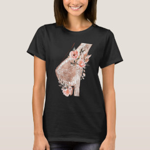 T-shirt Anatomie du sein floral Mammaire Gland Femmes Poit