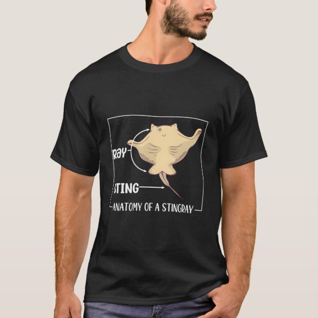 T-shirt Anatomie D'Un Amant Stingray Stingray Stingra (Devant)