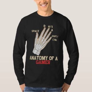 T-shirt Anatomie d'un amoureux des jeux vidéo