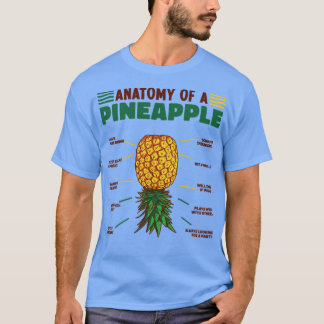 T-shirt Anatomie d'un ananas à l'envers de l'ananas