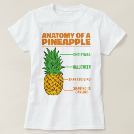 T-shirt Anatomie D'Un Ananas Amateurs Vacances Cool De Fam