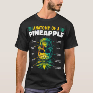 T-shirt Anatomie d'un ananas drôle à l'envers