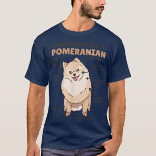 T-shirt Anatomie D'Un Chien De Cute Poméranien Drôle Pomér
