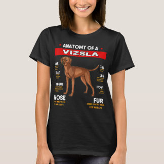 T-shirt Anatomie D'Un Chien De Vizsla Amateurs De Chemises