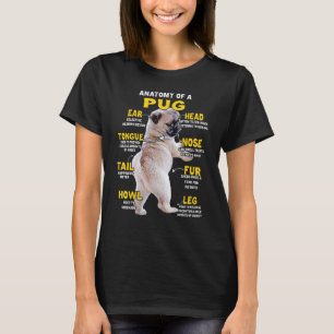 T-shirt Anatomie D'Un Chien Drôle Carlin