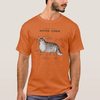 T-shirt Anatomie d'un coon du Maine