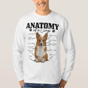 T-shirt Anatomie D'Un Corgi Funny Mignonne Chien Corgi Mam