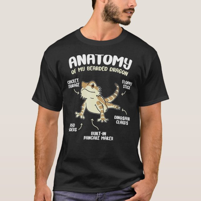 T-shirt Anatomie D'Un Dragon À Portes Pour Le Reptile (Devant)