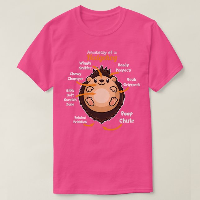 T-shirt Anatomie D'Un Hérisson 2 (Design devant)