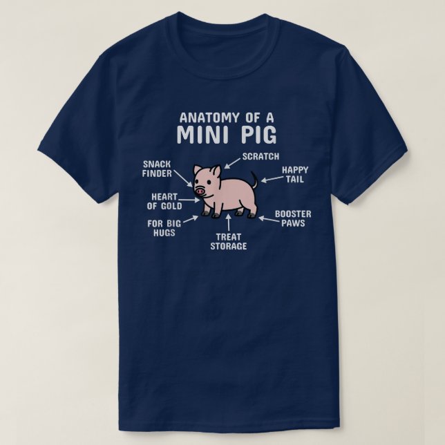 T-shirt Anatomie D'Un Mini Animal De Compagnie (Design devant)