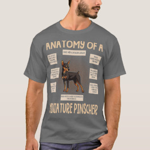 T-shirt Anatomie D'Un Miniature Pinscher Drôle Cadeau De C