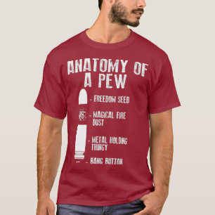 T-shirt Anatomie D'Un    PewFunny Arme Gun BulletPreuve