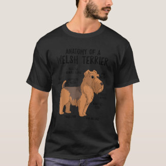 T-shirt Anatomie d'un propriétaire de chiot de chien gallo