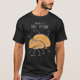 T-shirt Anatomie d'un Python à bille de Banane, Drôle rept