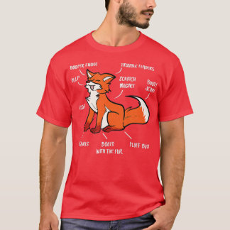 T-shirt Anatomie D'Un Renard Fox Lover