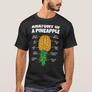 T-shirt Anatomie D'Un Swinger D'Ananas Drôle Hommes Femmes