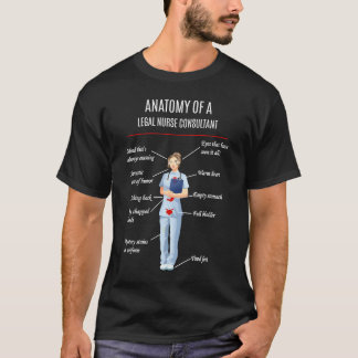 T-SHIRT ANATOMIE D'UNE INFIRMIÈRE JURIDIQUE