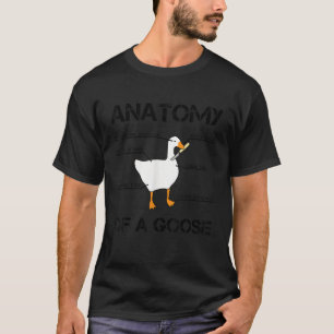 T-shirt Anatomie d'une oie drôle de canard mèmes graphique