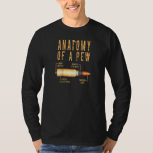 T-shirt Anatomie D'Une Pew Funny Bullet Pew Anatomy Profes
