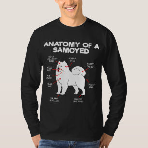 T-shirt Anatomie Samoyed Chien Chien Amoureux des chiens C