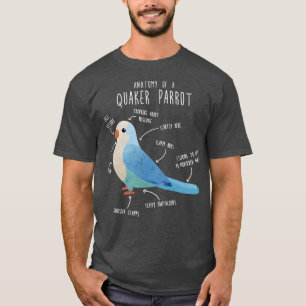 T-shirt Anatomy Blue Quaker