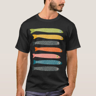 T-shirt ANCHOIS Graphique Lumineux Amusant Poisson Groovy