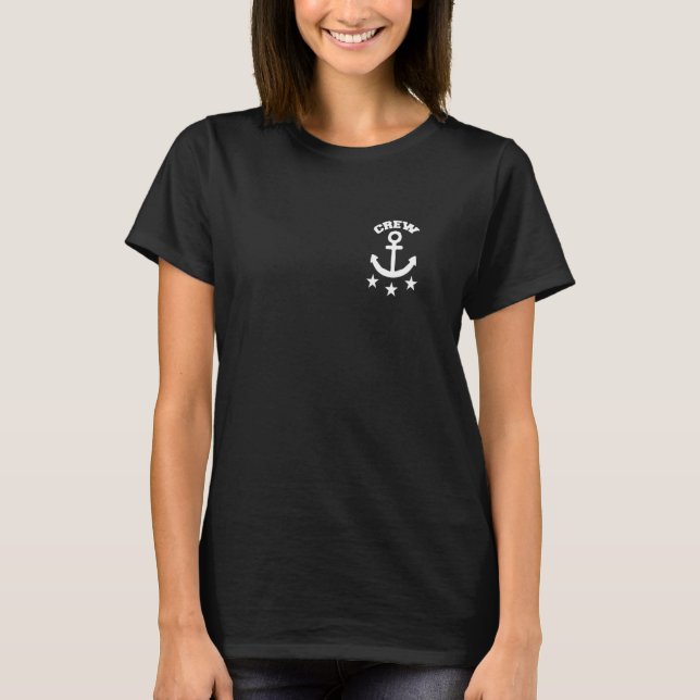 T-shirt Anchor Sailing Boat Crew (Devant)