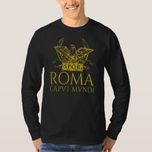 T-shirt Ancien aigle de la Légion Romaine Aquila Roma Capu