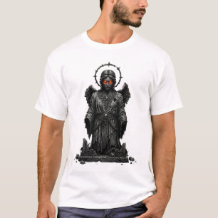T-shirt Ancien Ange de Pierre aux Yeux Brûlants Dark Gothi