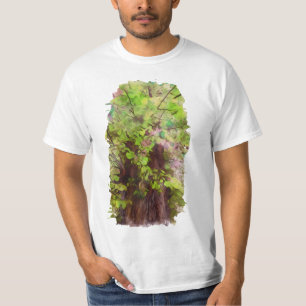 T-shirt Ancien arbre Branches épaisses Magie verte et viol