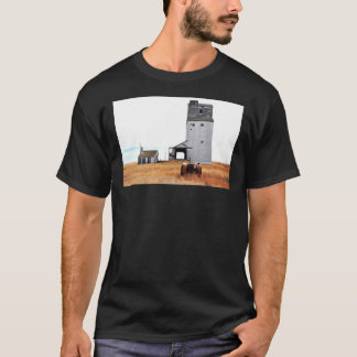 T-shirt Ancien Ascenseur Et Tracteur À Grains