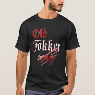 T-shirt Ancien avion de chasse Fokker Triplan de la Premiè