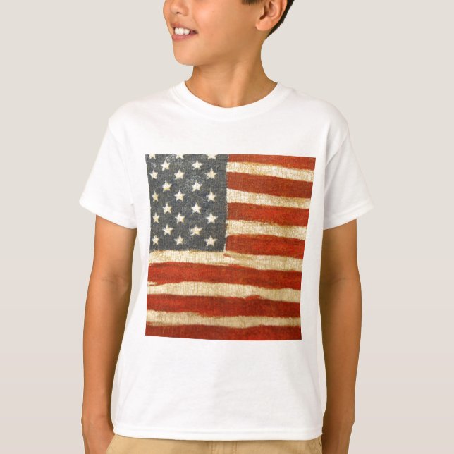 T-shirt Ancien drapeau américain (Devant)