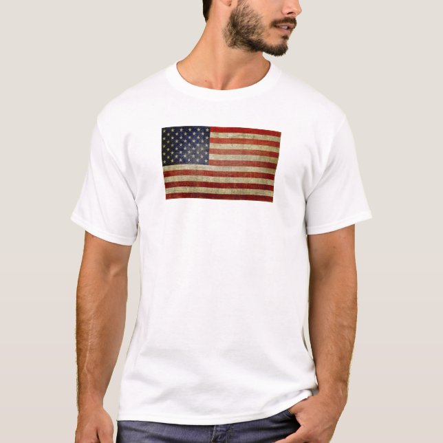 T-shirt Ancien drapeau américain (Devant)