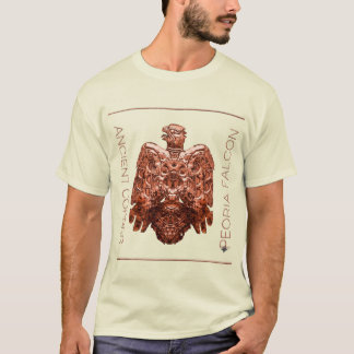 T-shirt Ancien Falcon de Peoria en cuivre restauré