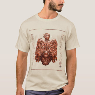 T-shirt Ancien Falcon de Peoria en cuivre restauré