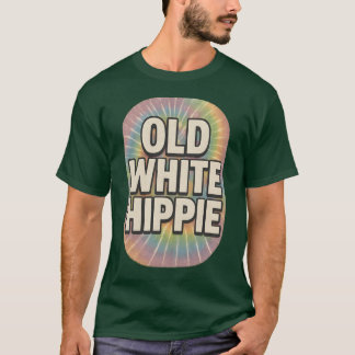 T-SHIRT ANCIEN HIPPIE BLANC