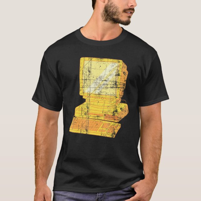 T-shirt Ancien Pc Vintage Retro (Devant)