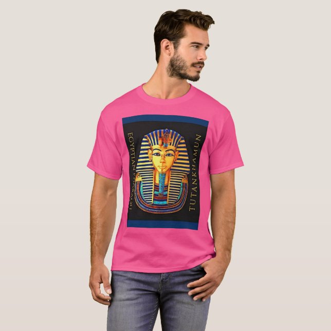T-shirt Ancien pharaon égyptien Tutankhamon Gold Mask T- (Devant entier)