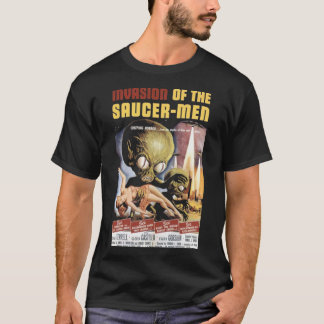 T-shirt Ancien poster de film - invasion de la soucoupe-ho
