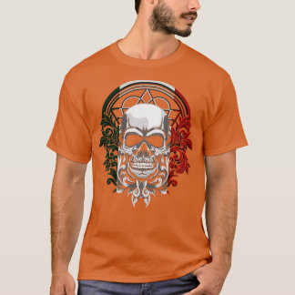 T-shirt Ancien roi aztèque Crâne mexicain
