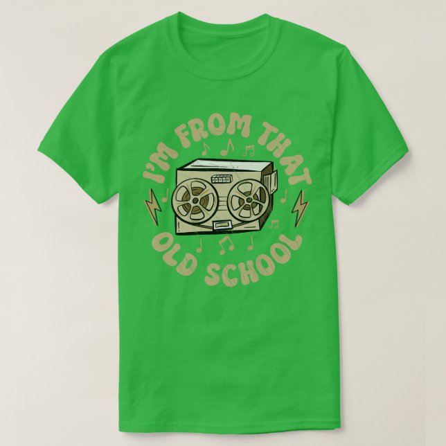 T-shirt Ancien Roulette De L'École Pour Rediriger L'Enregi (Design devant)