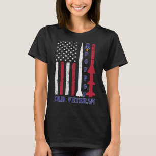 T-shirt Ancien Vétérinaire De L'Icbm Missile Grumpy Promu