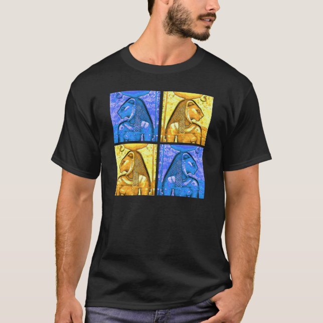 T-shirt Ancienne déesse égyptienne Sekhmet - Déesse Lion (Devant)