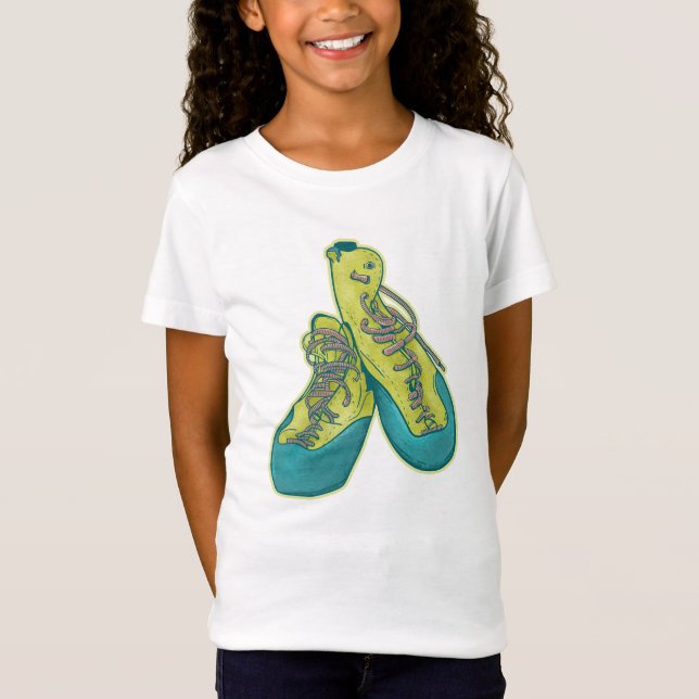 T-Shirt Ancienne escalade chaussures rock escalade (Devant)