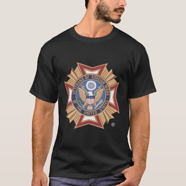 T-shirt Anciens Combattants Des Guerres Étrangères Des Éta (Devant)