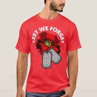 T-shirt Anciens Combattants Jour de Peur Oublions Red Popp