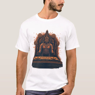 T-shirt Ancient Beats : Le Temple du Son d'un DJ