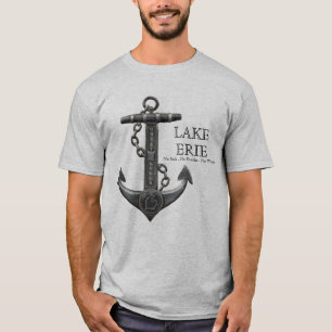 T-shirt Ancrage de pirate nautique en détresse du lac ERIE