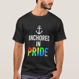 T-shirt Ancré dans la fierté – Voile nautique minimale